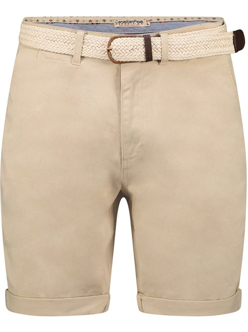 Bermudas chino con cinturón plageak – canadian peak - Kiabi Bermudas chino con cinturón plageak – canadian peak - Kiabi