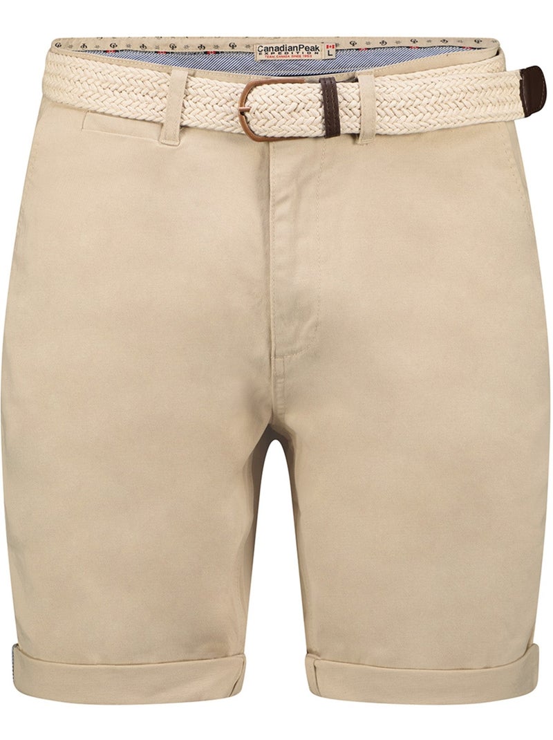 Bermudas chino con cinturón plageak – canadian peak Blanco roto - Kiabi