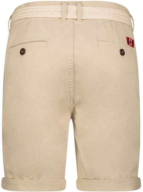 Bermudas chino con cinturón plageak – canadian peak - Kiabi Bermudas chino con cinturón plageak – canadian peak - Kiabi