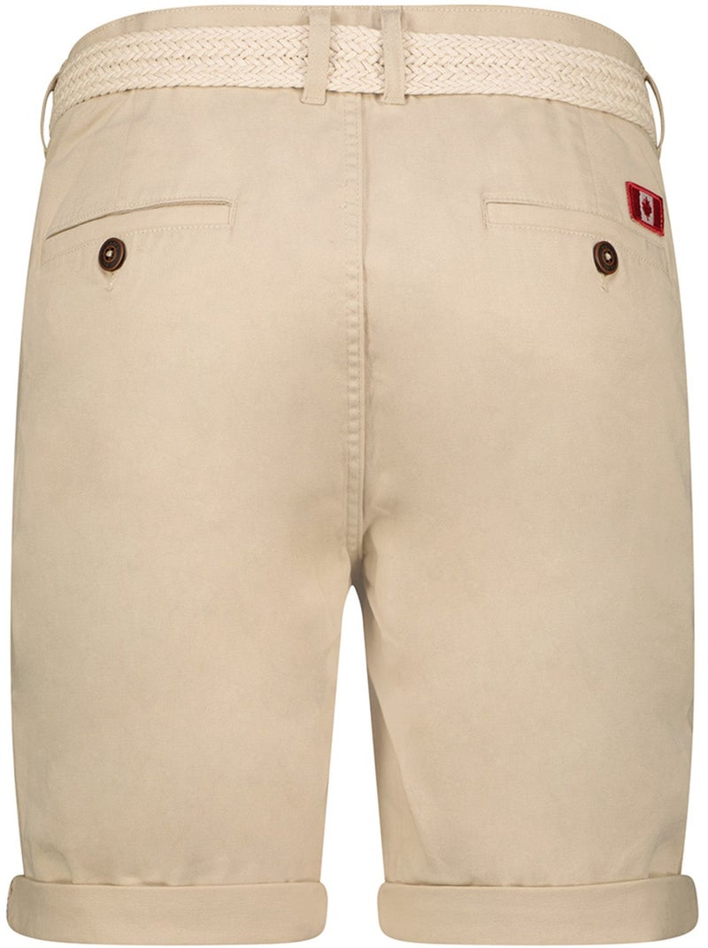 Bermudas chino con cinturón plageak – canadian peak Blanco roto - Kiabi