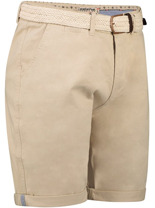Bermudas chino con cinturón plageak – canadian peak - Kiabi Bermudas chino con cinturón plageak – canadian peak - Kiabi