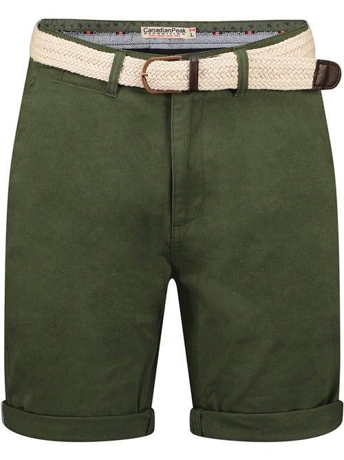 Bermudas chino con cinturón plageak – canadian peak - Kiabi Bermudas chino con cinturón plageak – canadian peak - Kiabi