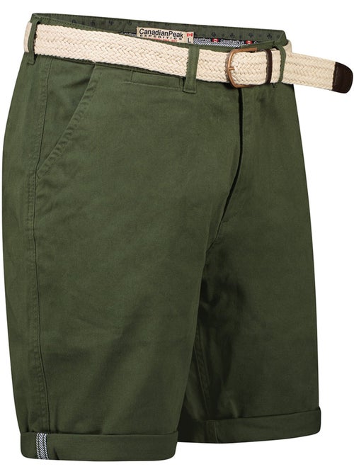 Bermudas chino con cinturón plageak – canadian peak - Kiabi Bermudas chino con cinturón plageak – canadian peak - Kiabi