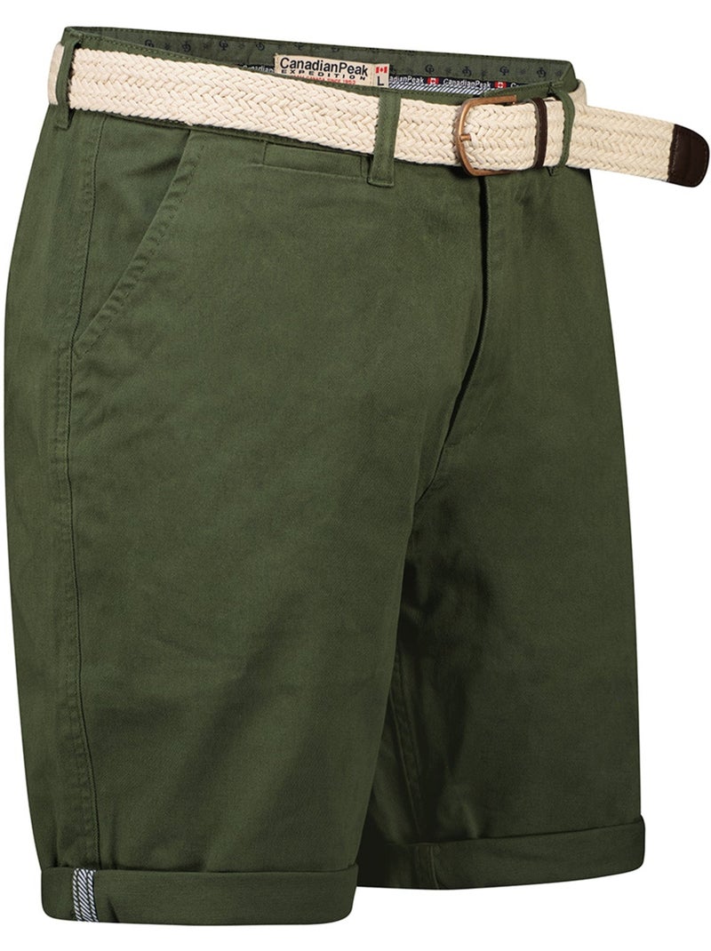 Bermudas chino con cinturón plageak – canadian peak Caqui - Kiabi