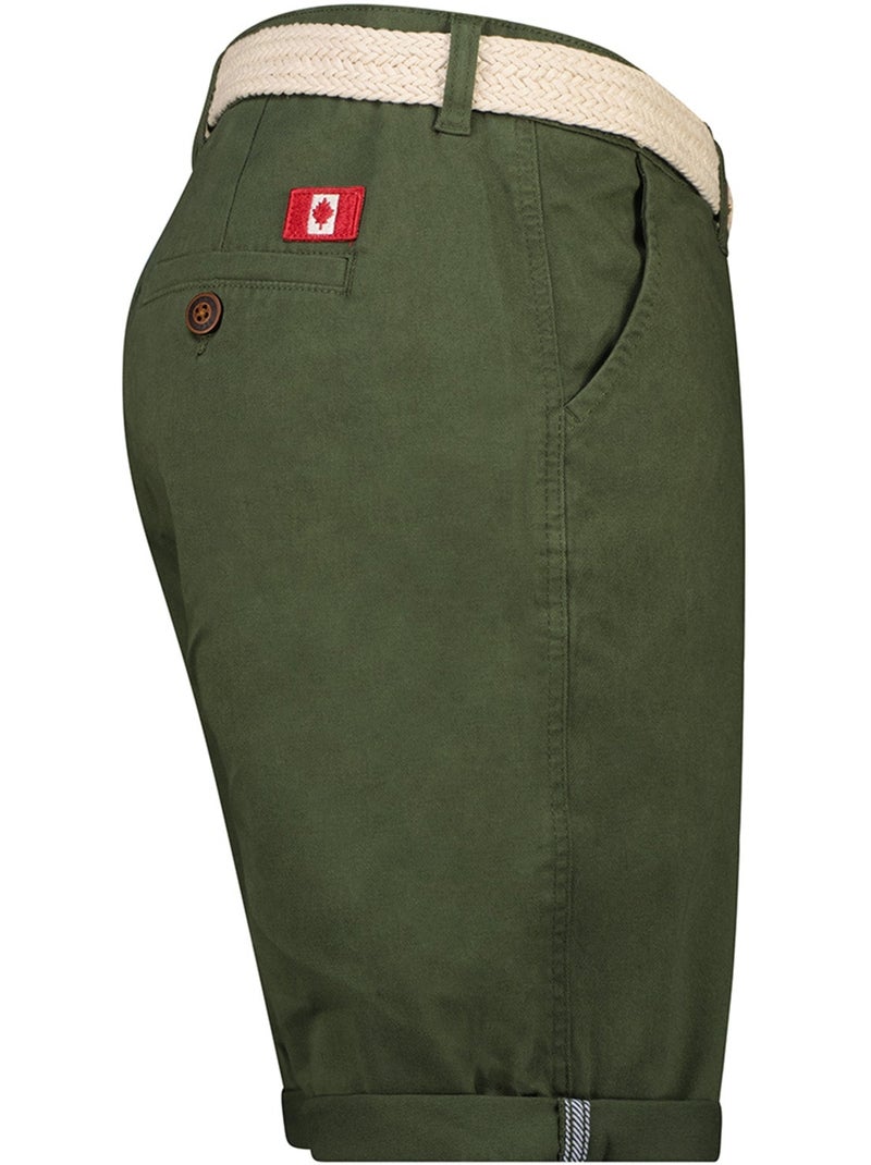 Bermudas chino con cinturón plageak – canadian peak Caqui - Kiabi