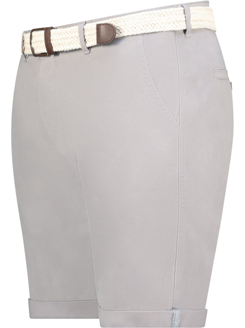 Bermudas chino con cinturón plageak – canadian peak Gris claro - Kiabi