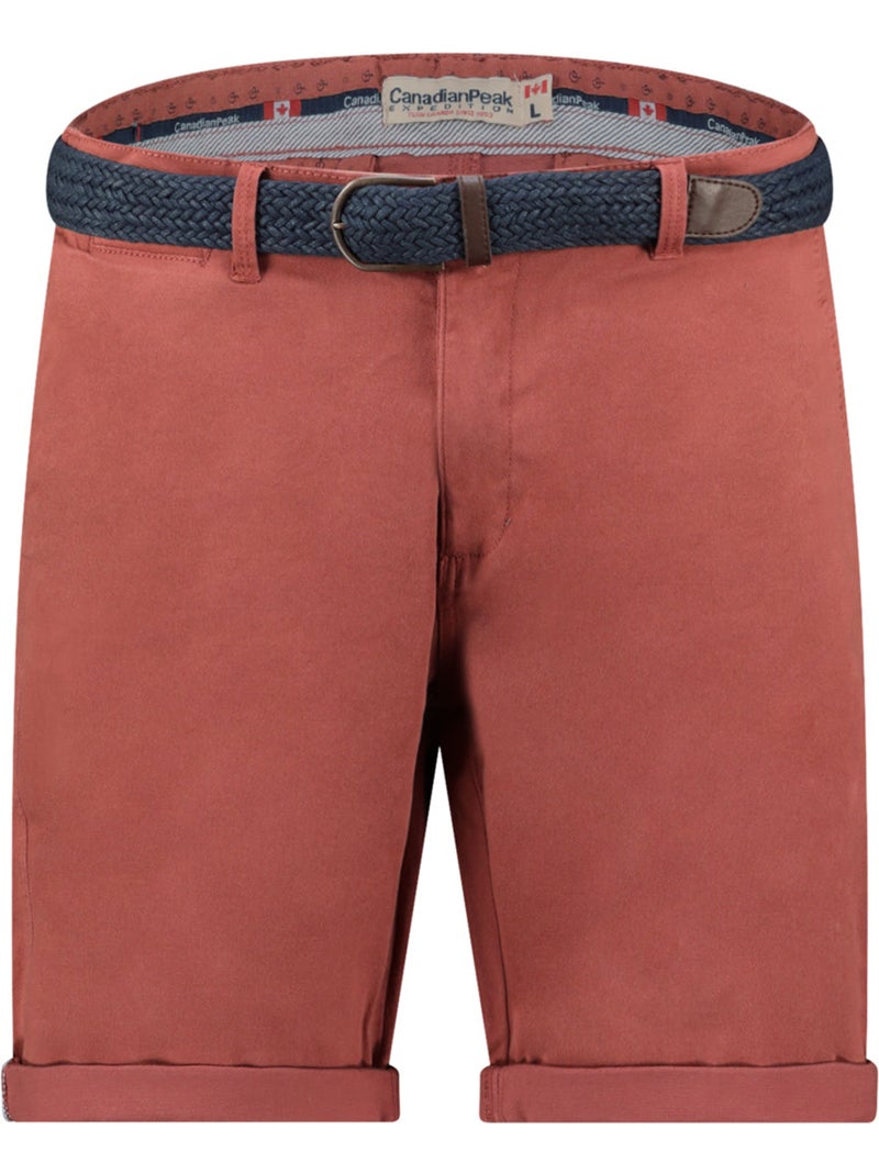 Bermudas chino con cinturón plageak – canadian peak Ladrillo - Kiabi
