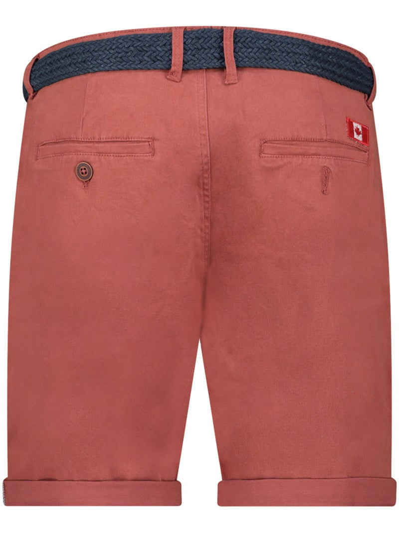 Bermudas chino con cinturón plageak – canadian peak Ladrillo - Kiabi