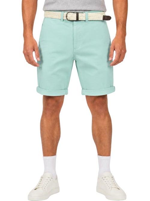 Bermudas chino con cinturón plageak – canadian peak - Kiabi Bermudas chino con cinturón plageak – canadian peak - Kiabi