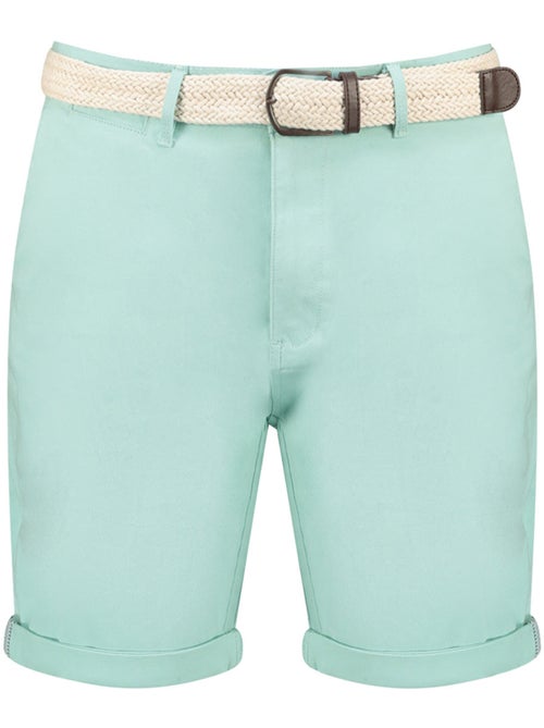 Bermudas chino con cinturón plageak – canadian peak - Kiabi Bermudas chino con cinturón plageak – canadian peak - Kiabi
