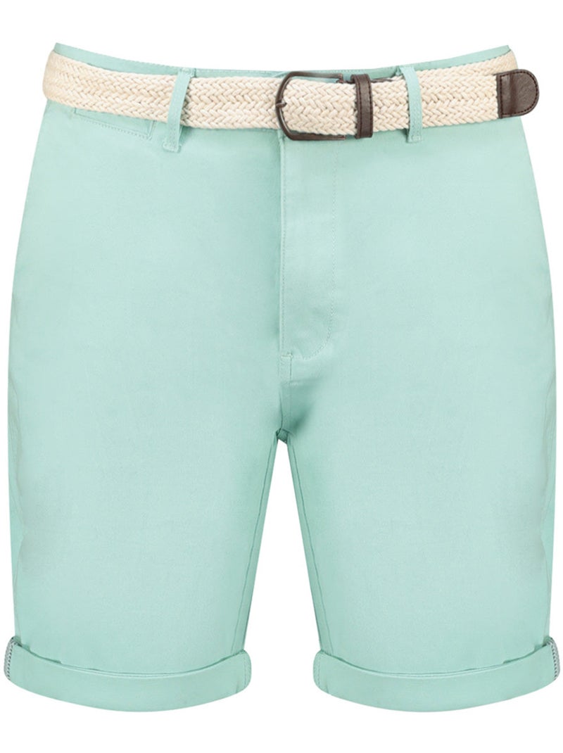 Bermudas chino con cinturón plageak – canadian peak Menta - Kiabi