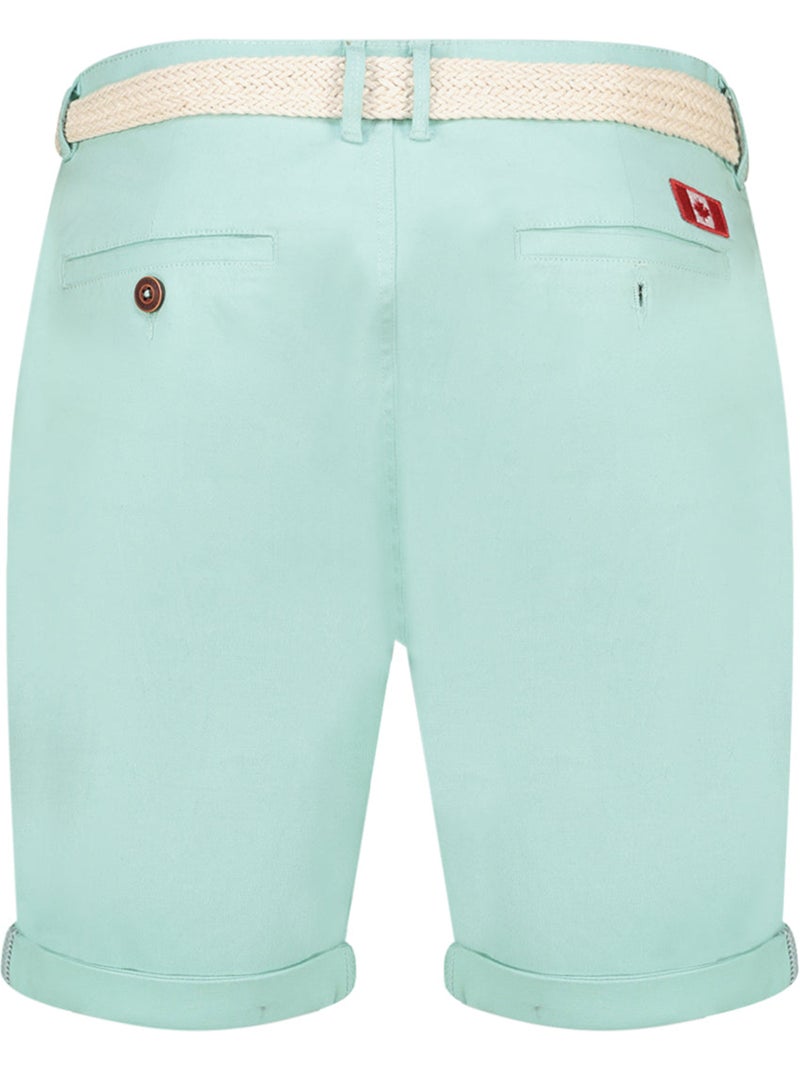 Bermudas chino con cinturón plageak – canadian peak Menta - Kiabi