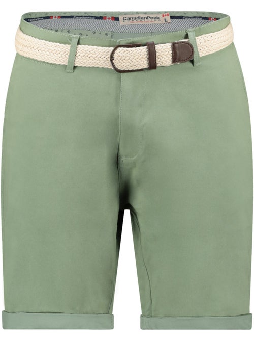Bermudas chino con cinturón plageak – canadian peak - Kiabi Bermudas chino con cinturón plageak – canadian peak - Kiabi