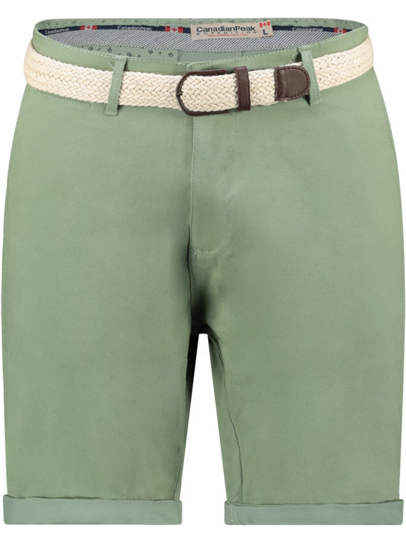 Bermudas chino con cinturón plageak – canadian peak Verde pistacho - Kiabi