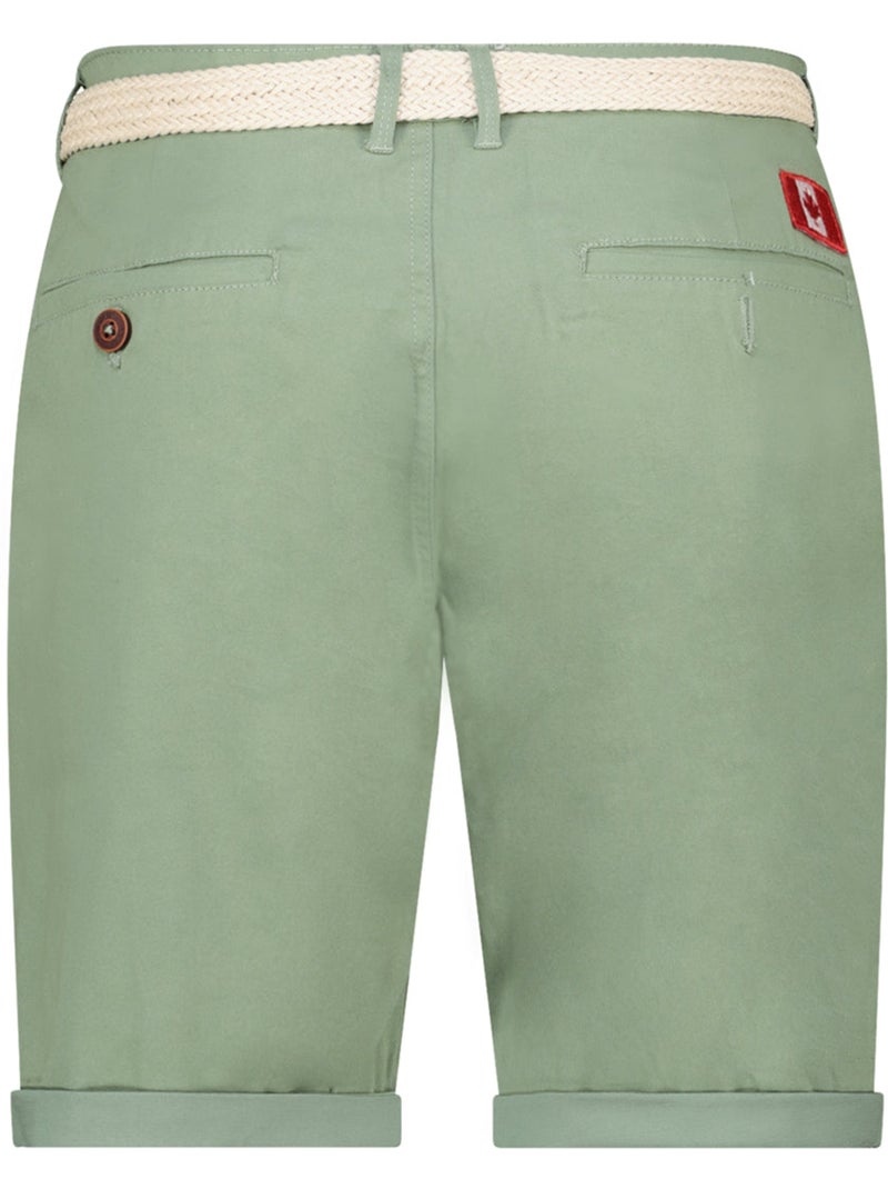 Bermudas chino con cinturón plageak – canadian peak Verde pistacho - Kiabi