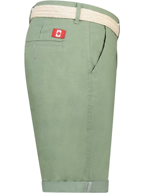Bermudas chino con cinturón plageak – canadian peak - Kiabi Bermudas chino con cinturón plageak – canadian peak - Kiabi