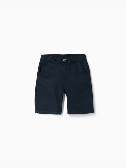 Bermudas chino largas en lino y algodón - Kiabi