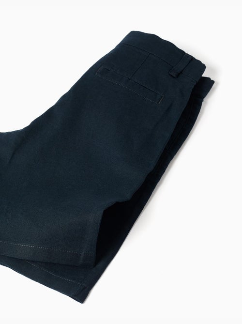 Bermudas chino largas en lino y algodón - Kiabi