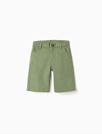 Bermudas chino largas en lino y algodón