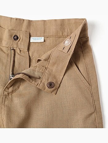 Bermudas chino largos en lino y algodón