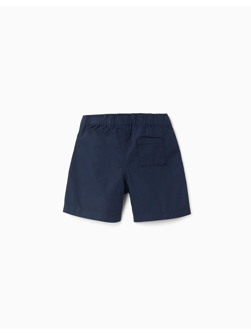 Bermudas chino midi en popelina Azul oscuro - Kiabi