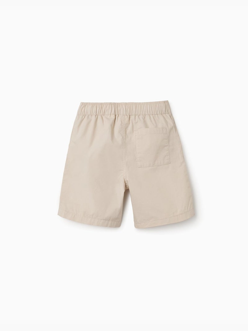 Bermudas chino midi en popelina Beige claro - Kiabi
