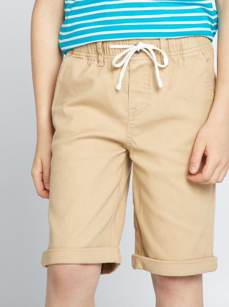 Bermudas coloridas - So Easy BEIGE - Kiabi
