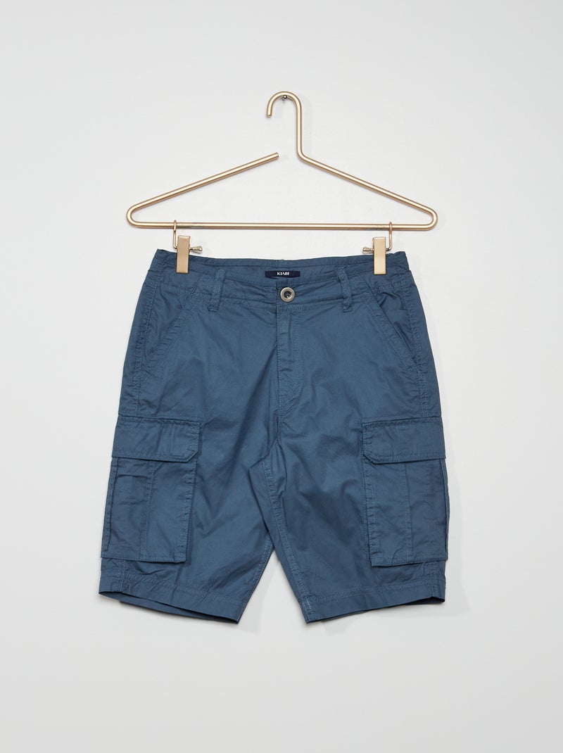 Bermudas con bolsillos cargo AZUL - Kiabi
