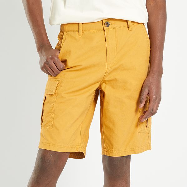 Bermudas con bolsillos cargo Hombre talla S-XXL - BEIGE - Kiabi - 15,00€