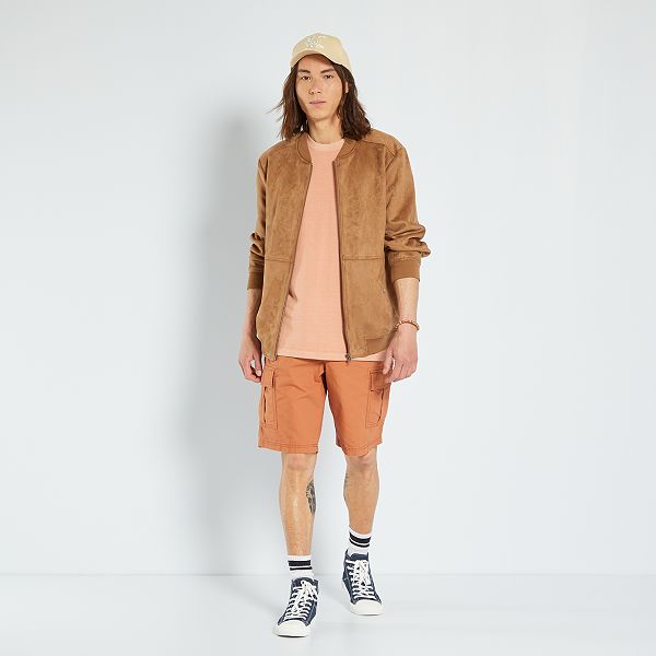 Bermudas con bolsillos cargo Hombre talla S-XXL - MARRON - Kiabi - 15,00€