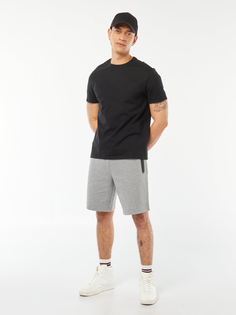 Bermudas con bolsillos con cremallera GRIS - Kiabi