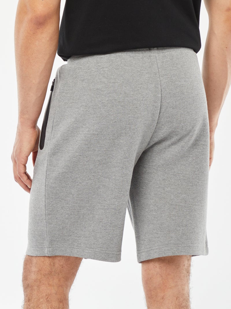 Bermudas con bolsillos con cremallera GRIS - Kiabi