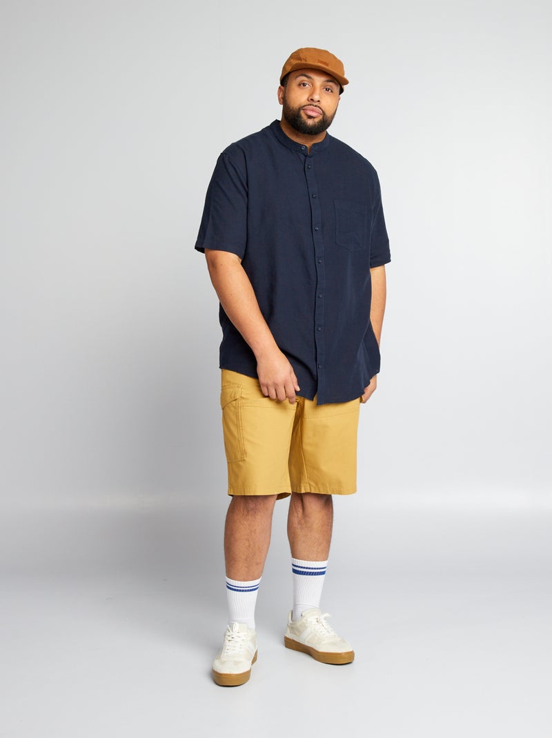 Bermudas con bolsillos con solapa AMARILLO - Kiabi