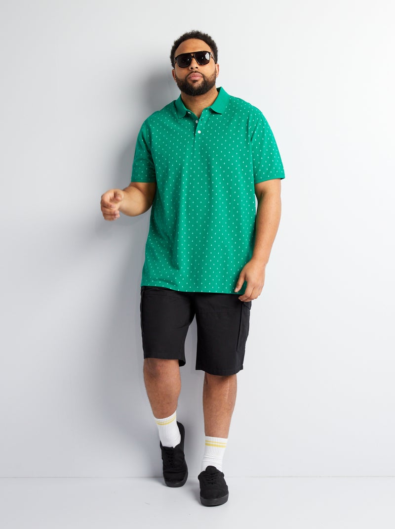 Bermudas con bolsillos con solapa negro - Kiabi