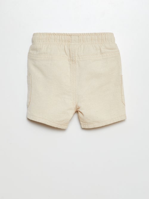 Bermudas con bolsillos de parche - Kiabi