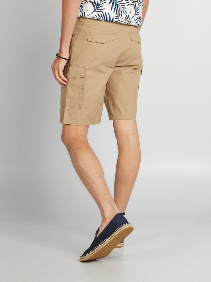 Bermudas con bolsillos en los laterales BEIGE - Kiabi