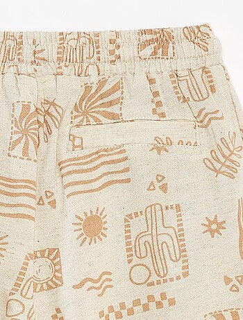 Bermudas con bolsillos y estampado