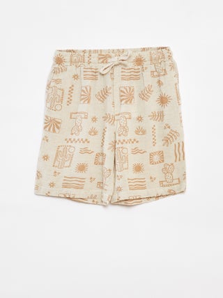 Bermudas con bolsillos y estampado