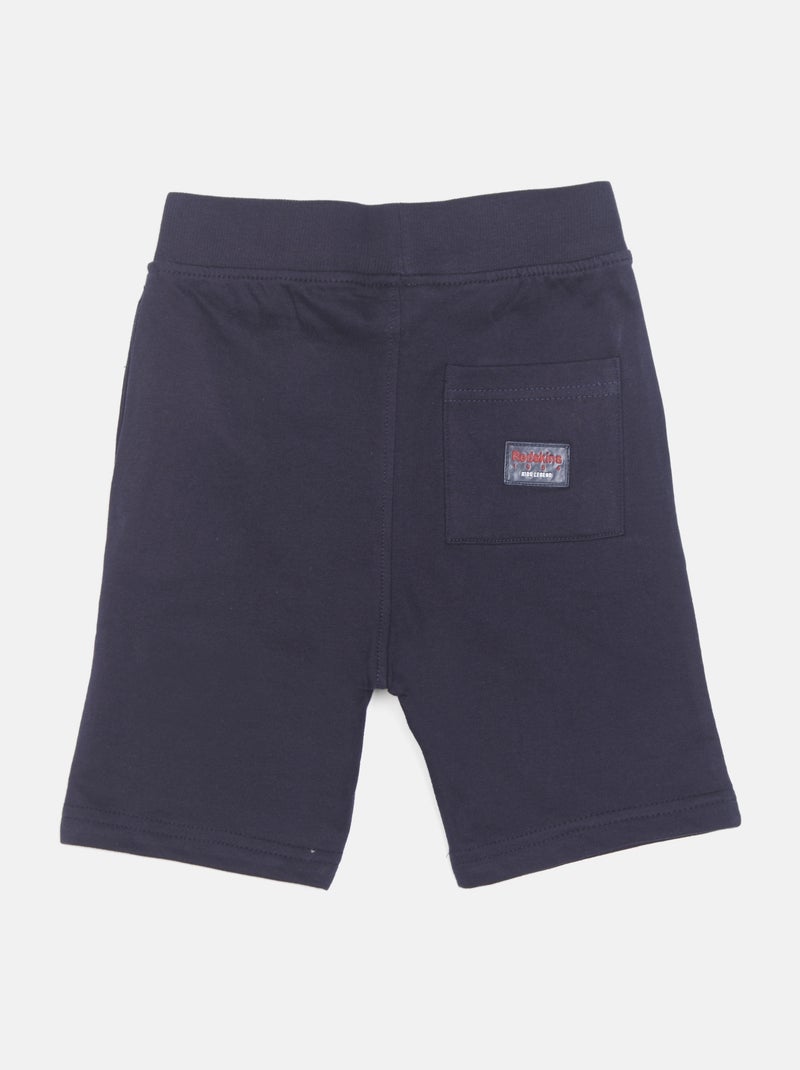 Bermudas con cintura elástica - Redskins Azul oscuro - Kiabi