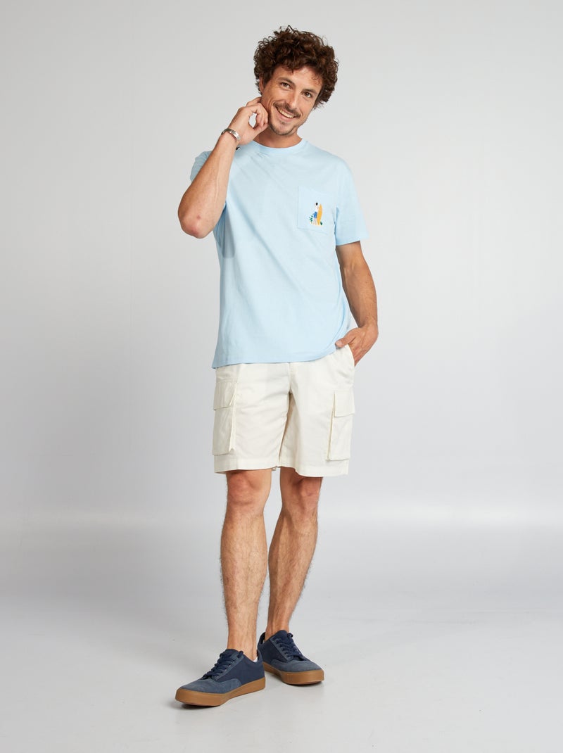 Bermudas con múltiples bolsillos BLANCO - Kiabi