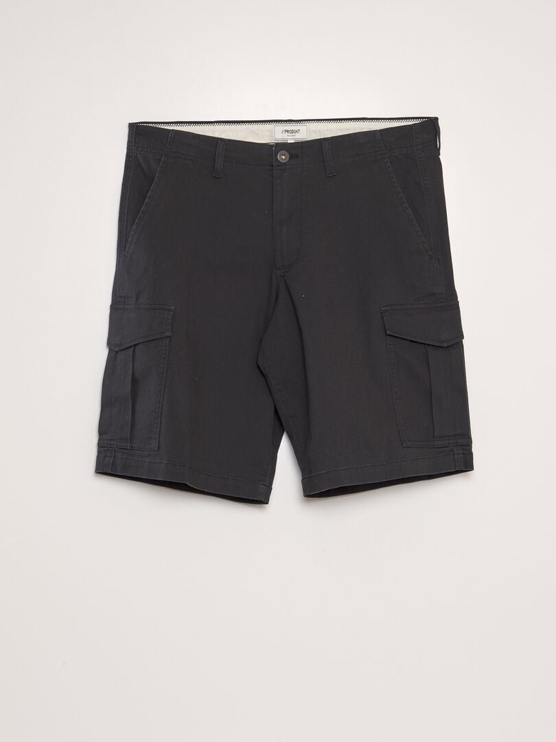 Bermudas con múltiples bolsillos 'Produkt' NEGRO - Kiabi