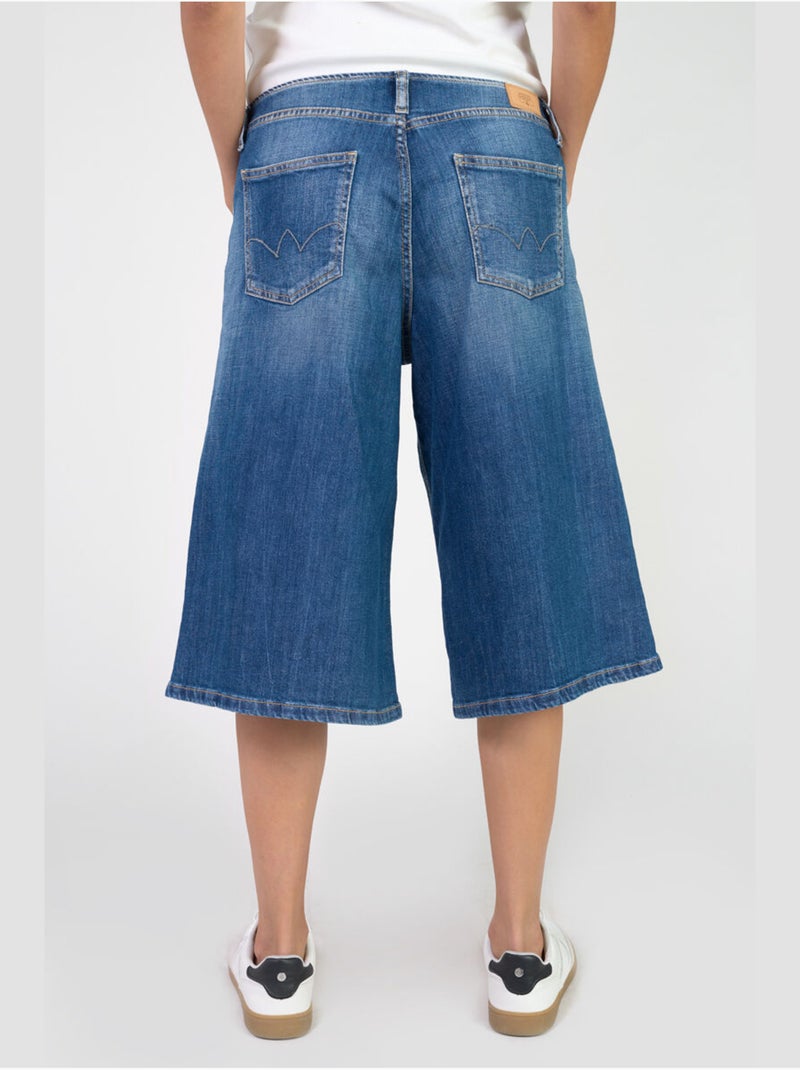 Bermudas cropped LAURA Azul - Kiabi