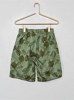 Bermudas de algodón estampadas - Kiabi