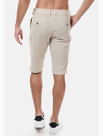 Bermudas de algodón y lino