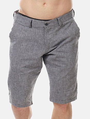Bermudas de algodón y lino
