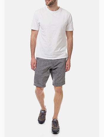 Bermudas de algodón y lino