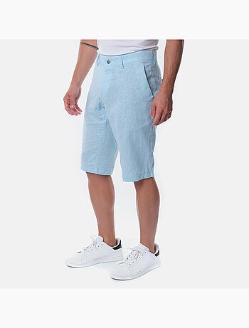 Bermudas de algodón y lino