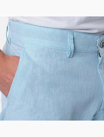 Bermudas de algodón y lino