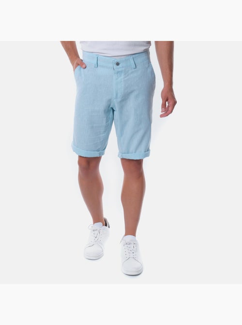 Bermudas de algodón y lino - Kiabi