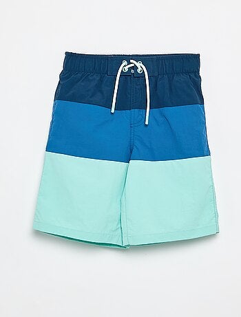 Bermudas de baño largas de rayas